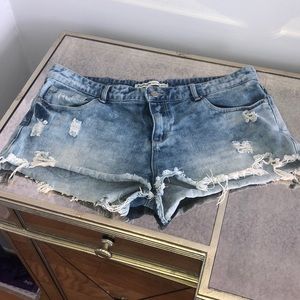 ☀️SALE☀️  Ripped Blue Jean Shorts - size 10